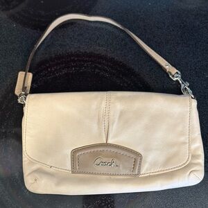 Coach Cream Leather Shoulder Bag - SOLD